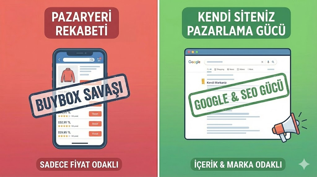 Pazaryeri mi, Kendi Siteniz mi